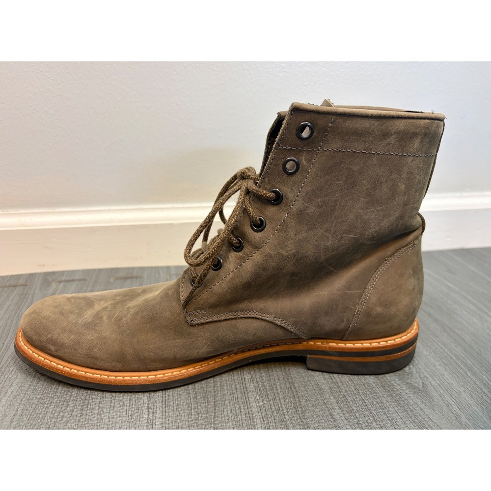 Nisolo Andres Everyday Boot Mens 10.5 Brown Leather Lace Up Boots All Weather - Picture 6 of 15